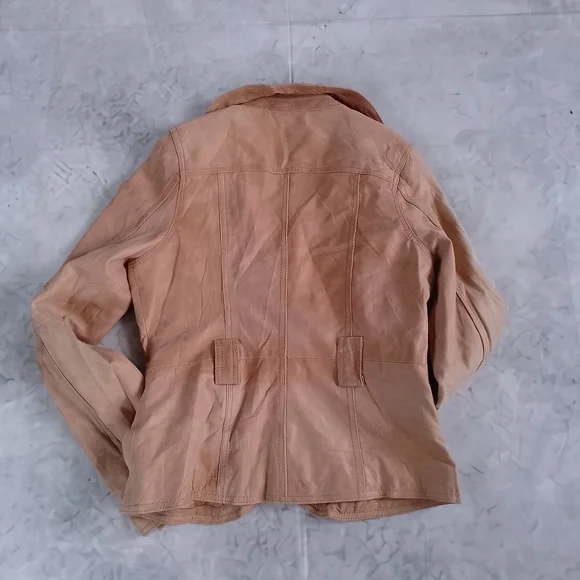 Vintage Leather Blazer Jacket - Picture 4 of 12
